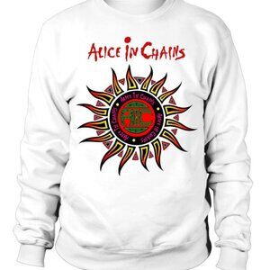 Alice In Chains Logo Vintage Rock Band Sweatshirt